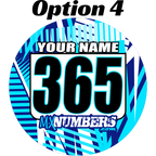 Pair of Mud Plug Decals for Hyper Tech Wheel -Road Rash Design - MxNumbers