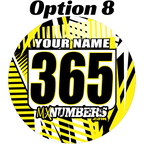 Pair of Mud Plug Decals for Hyper Tech Wheel -Road Rash Design - MxNumbers