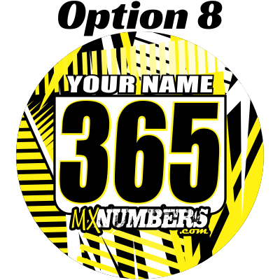 Pair of Mud Plug Decals for Hyper Tech Wheel -Road Rash Design - MxNumbers