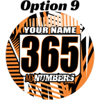 Pair of Mud Plug Decals for Hyper Tech Wheel -Road Rash Design - MxNumbers