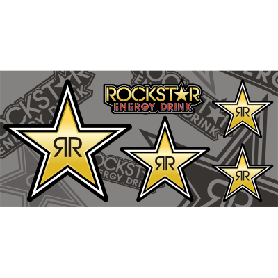 Rockstar Energy Decals Small Pack - MxNumbers