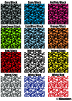 Skull Print Race Numbers -Printed & Laminated- - MxNumbers