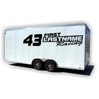 Custom Your Text & Number Racing Graphics in Single Color - MxNumbers