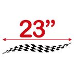 Checkered Stripes Trailer Graphics - MxNumbers