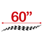 Checkered Stripes Trailer Graphics - MxNumbers