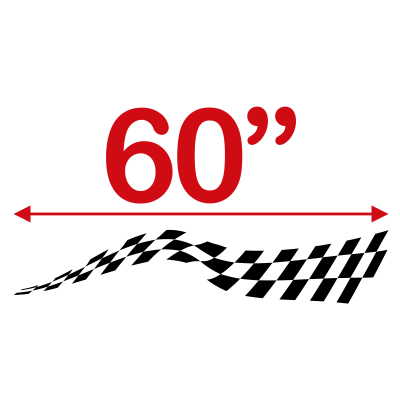 Checkered Stripes Trailer Decals - MxNumbers