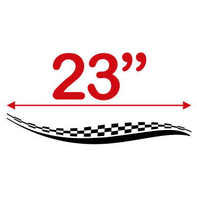 Checkered Stripes Trailer Decals - MxNumbers