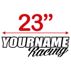 Custom Your Name Race Graphic Single Color - MxNumbers