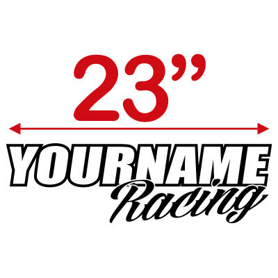 Custom Your Name Race Graphic Single Color - MxNumbers