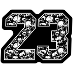 Skull Print Race Numbers -Printed & Laminated- - MxNumbers