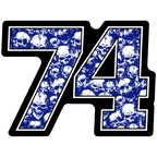 Skull Print Race Numbers -Printed & Laminated- - MxNumbers