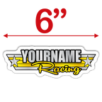 Custom Your Name Racing Trailer Decals -Retro Style- - MxNumbers