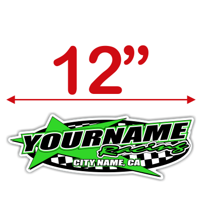 Custom Your Team Name Racing with Star Decals - MxNumbers