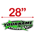 Custom Your Team Name Racing with Star Decals - MxNumbers