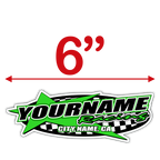 Custom Your Team Name Racing with Star Decals - MxNumbers