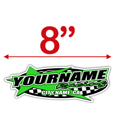 Custom Your Team Name Racing with Star Decals - MxNumbers