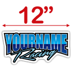 Custom Your Name Racing Trailer Decals - MxNumbers