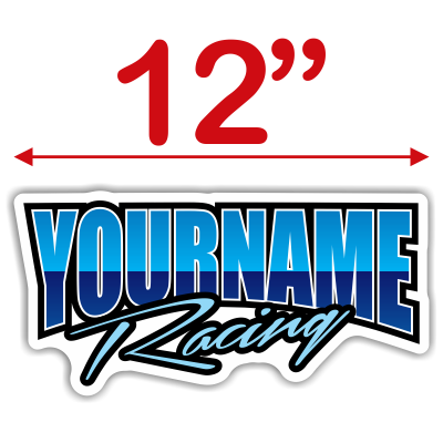 Custom Your Name Racing Trailer Decals - MxNumbers