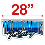 Custom Your Name Racing Trailer Decals - MxNumbers