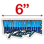 Custom Your Name Racing Trailer Decals - MxNumbers