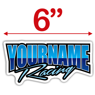 Custom Your Name Racing Trailer Decals - MxNumbers