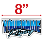 Custom Your Name Racing Trailer Decals - MxNumbers