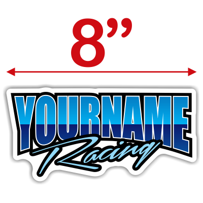Custom Your Name Racing Trailer Decals - MxNumbers