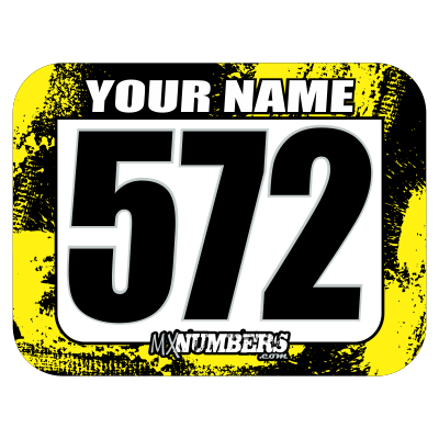 Race Numbers with Name -Splash O'Color Design- - MxNumbers