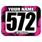 Race Numbers with Name -Splash O'Color Design- - MxNumbers
