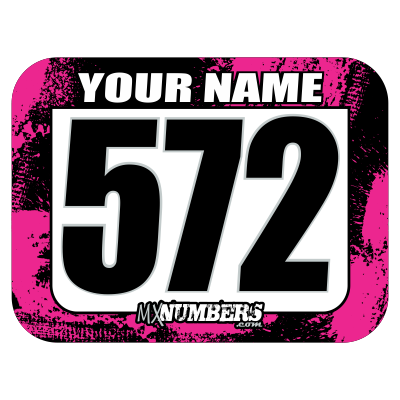 Race Numbers with Name -Splash O'Color Design- - MxNumbers