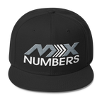MxNumbers Snapback Hat with Gray Undervisor- Gray with White Arrow Logo - MxNumbers