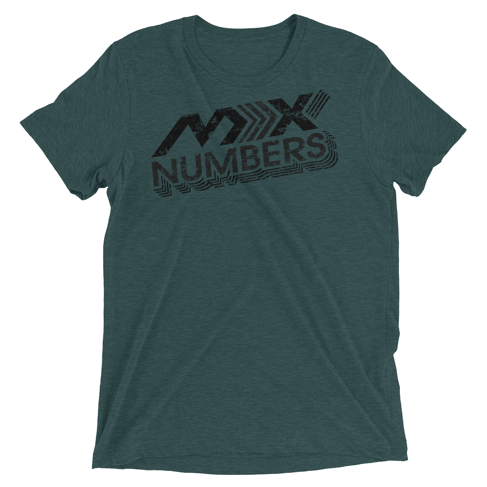 MxNumbers T-Shirt- Arrow- Gray- Black- Unisex Tri Blend