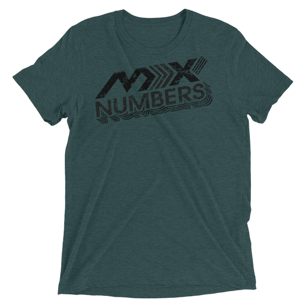 MxNumbers T-Shirt- Arrow- Gray- Black- Unisex Tri Blend