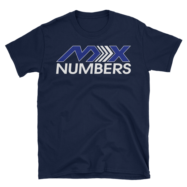 MxNumbers T-Shirt- Arrow- Blue -White- Unisex - MxNumbers