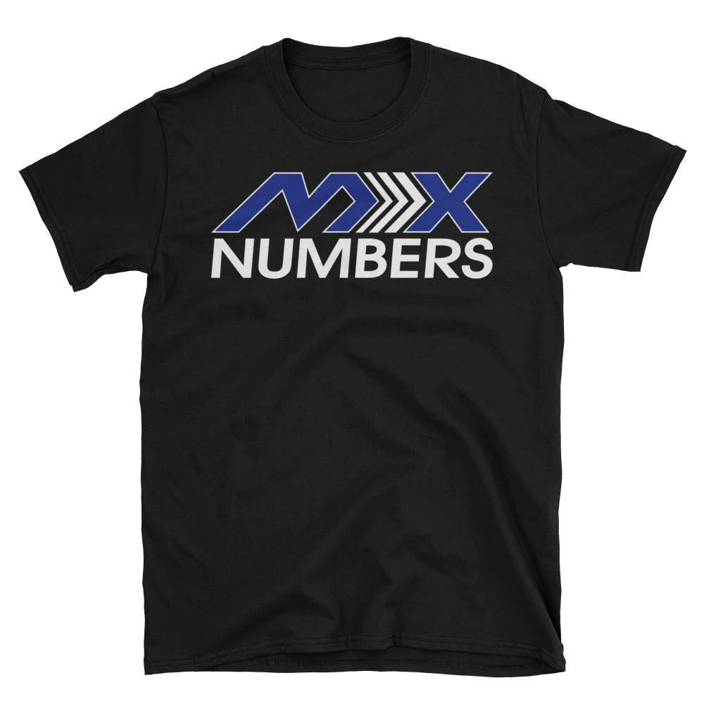 MxNumbers T-Shirt- Arrow- Blue -White- Unisex - MxNumbers