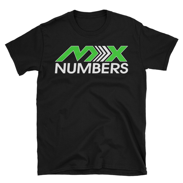 MxNumbers T-Shirt- Arrow- Lime Green -White- Unisex - MxNumbers