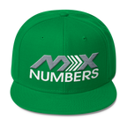 MxNumbers Snapback Hat with Gray Undervisor- Gray with White Arrow Logo - MxNumbers