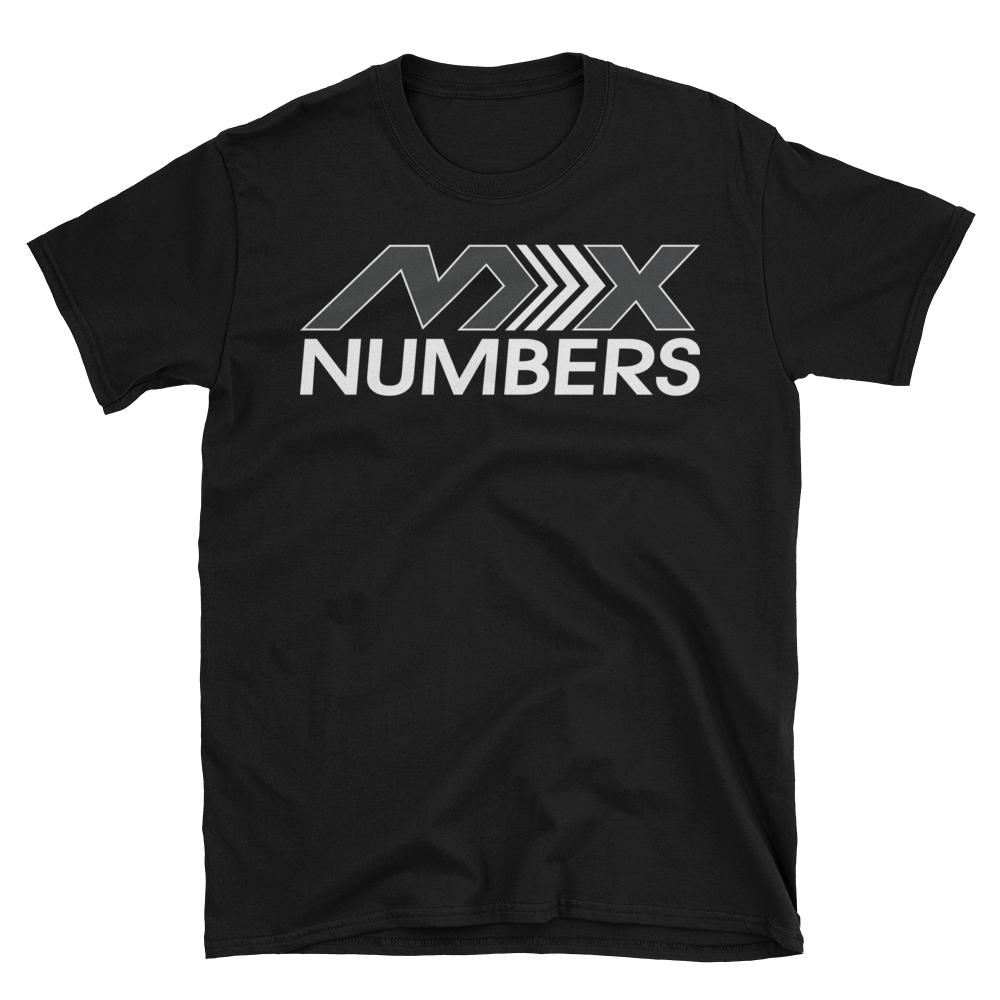 MxNumbers T-Shirt- Arrow- Gray- White- Unisex - MxNumbers