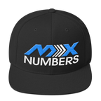 MxNumbers Snapback Hat with Green Undervisor- Teal with White Arrow Logo - MxNumbers