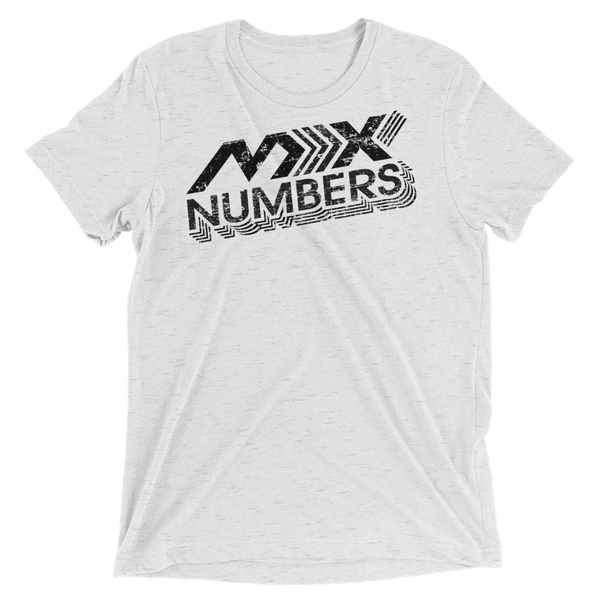 MxNumbers T-Shirt- Arrow- Gray- Black- Unisex Tri Blend