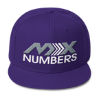MxNumbers Snapback Hat with Gray Undervisor- Gray with White Arrow Logo - MxNumbers