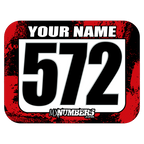 Race Numbers with Name -Splash O'Color Design- - MxNumbers