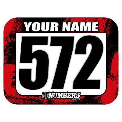 Race Numbers with Name -Splash O'Color Design- - MxNumbers