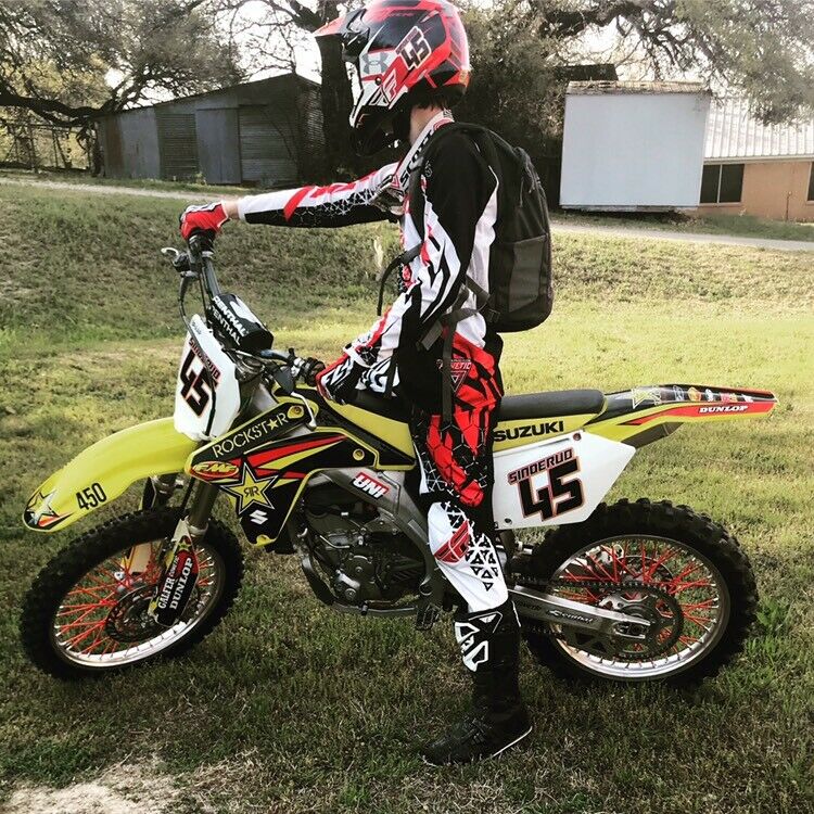 Multicolored Race Number Decals with Name - 6s Design -