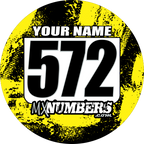 Pair of Mud Plug Decals for Hyper Tech Wheel -Splash O' Color Design - MxNumbers