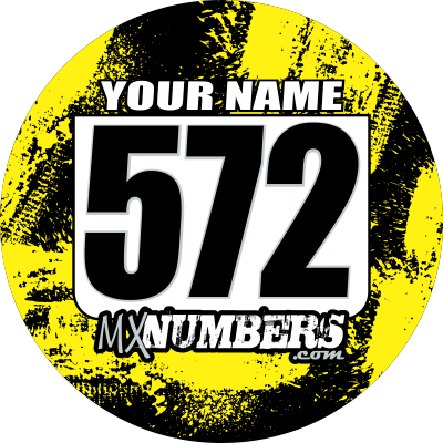 Pair of Mud Plug Decals for Hyper Tech Wheel -Splash O' Color Design - MxNumbers