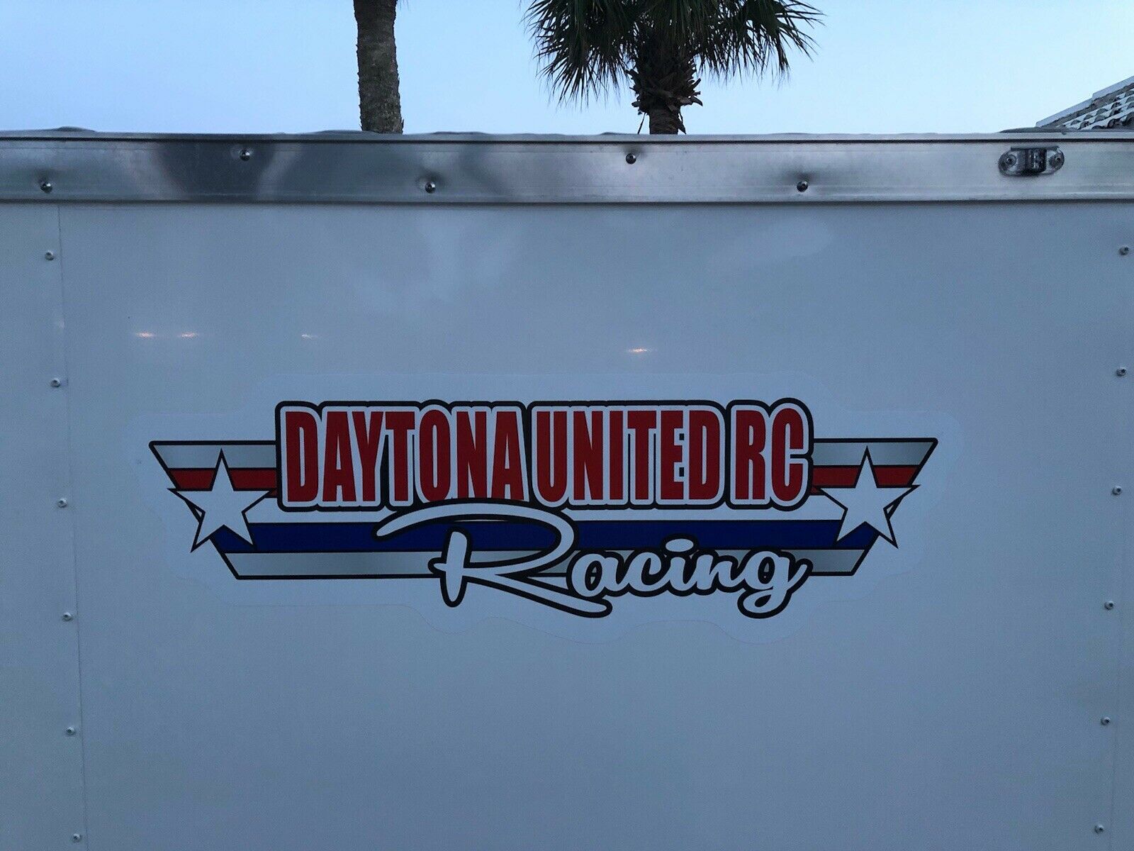Custom Your Name Racing Trailer Decals -Retro Americana Style