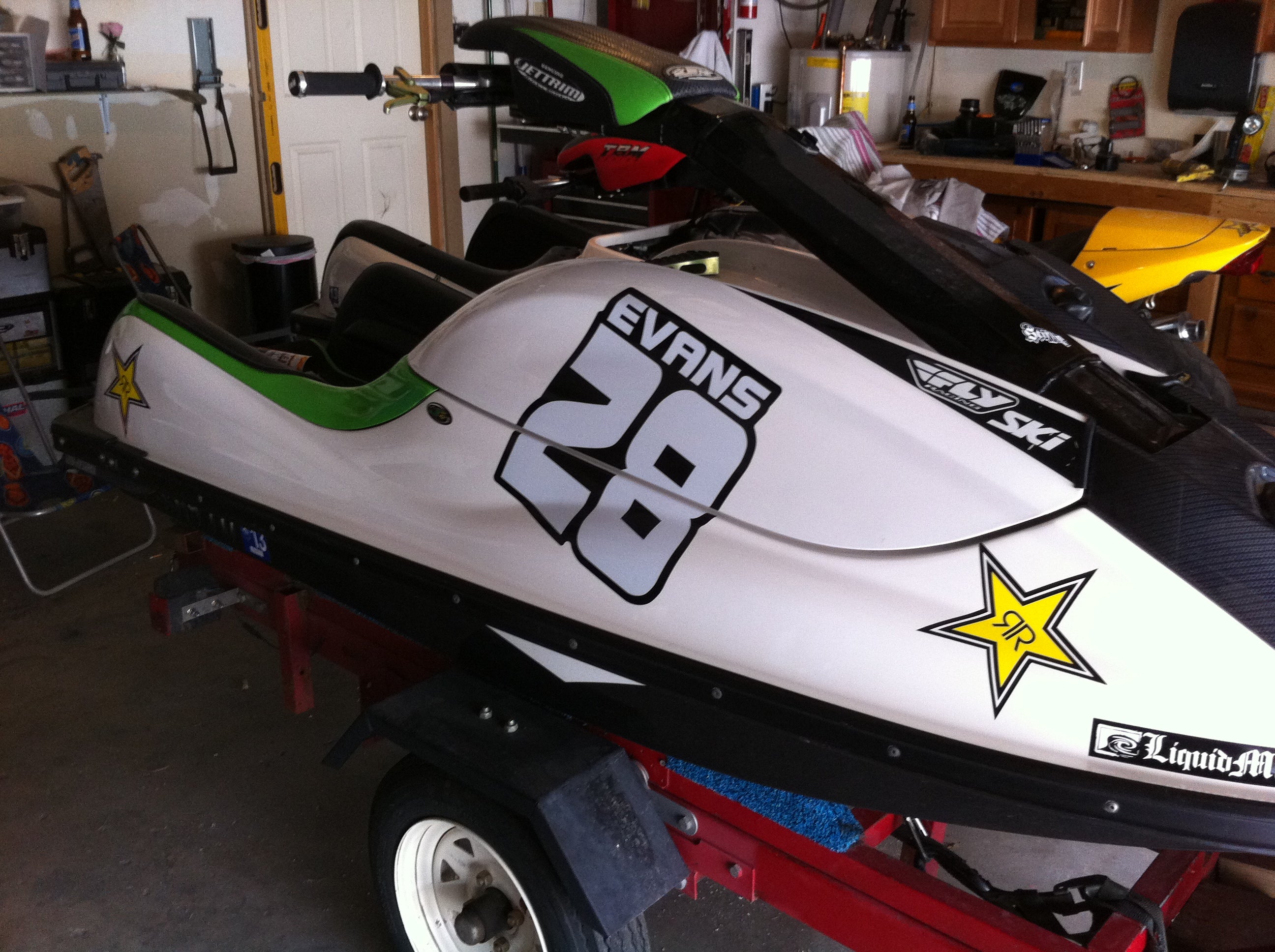 Jet Ski Race Number Graphics with Name